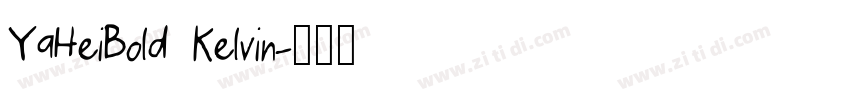 YaHeiBold Kelvin字体转换